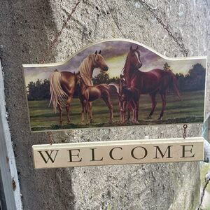 Welcome Horse Sign